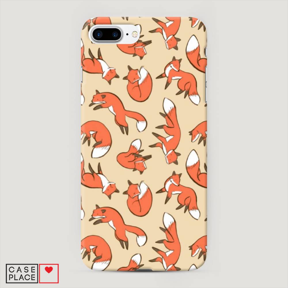 

Пластиковый чехол "Лисички фон" на Apple iPhone 8 Plus, 10920-2