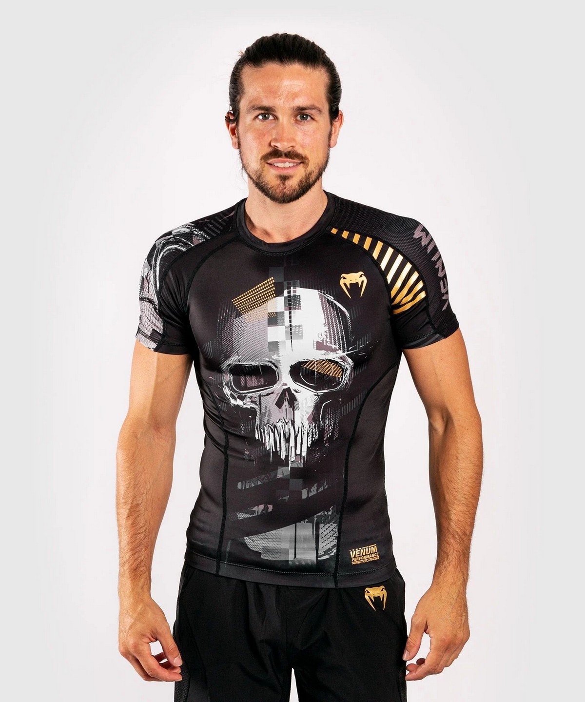 

Рашгард Venum Skull Rashguard Short Sleeves Black-Grey XL, Черный;серый, 6530