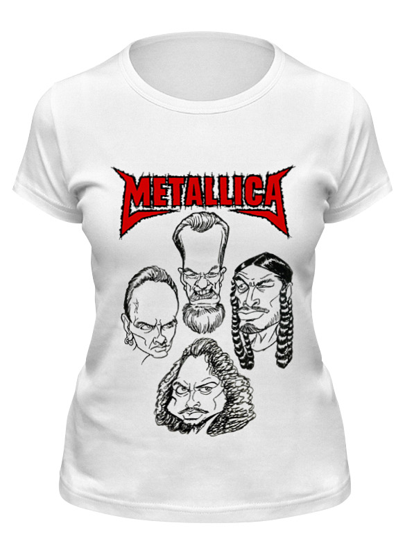 

Футболка женская Printio Metallica белая XL, Белый, Metallica