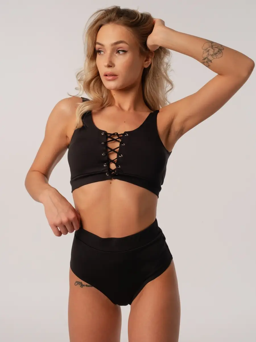 

Купальник раздельный женский MIYAMI sport_chic48 черный XL, sport_chic48