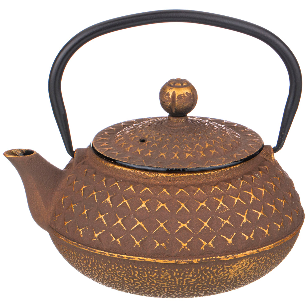 фото Заварочный чайник чугунный "латте" с эмалированным покрытием внутри 680 мл lefard 734-076