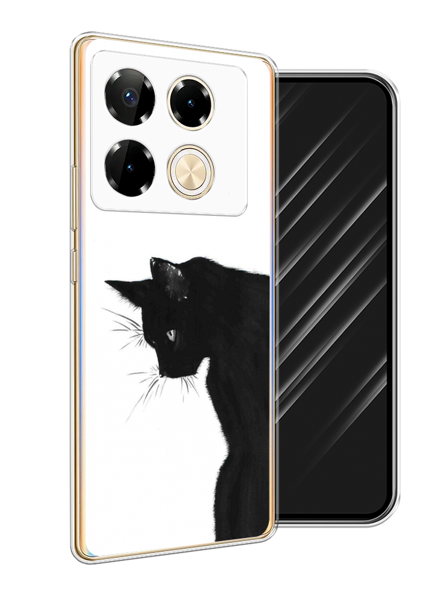 

Чехол Awog на Infinix Note 40 Pro "Black cat", Черный;белый, 3105750-1