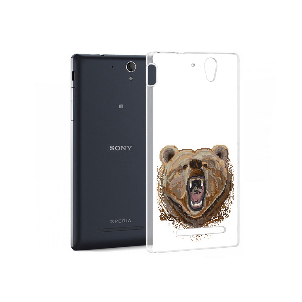 

Чехол MyPads Tocco для Sony Xperia C5 Ultra пиксельный медведь (PT16261.253.539), Прозрачный, Tocco