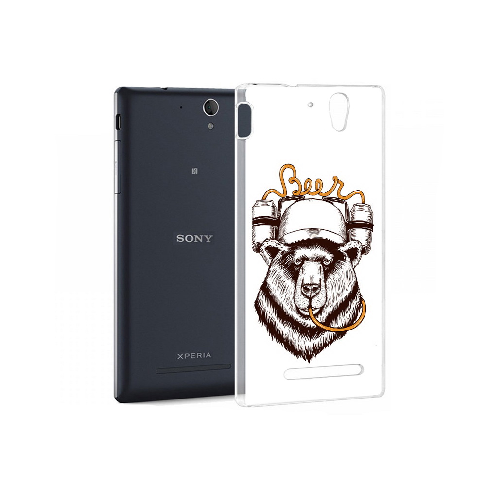 

Чехол MyPads Tocco для Sony Xperia C5 Ultra пивной медведь (PT16261.253.538), Прозрачный, Tocco