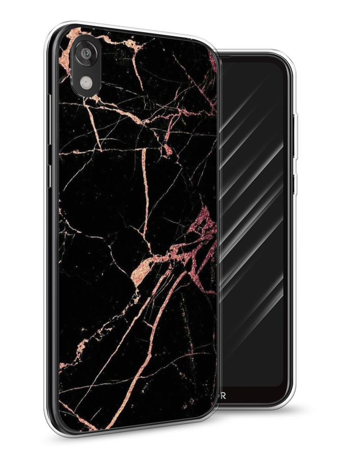 фото Чехол awog "мрамор розовое золото" для huawei y5 2019