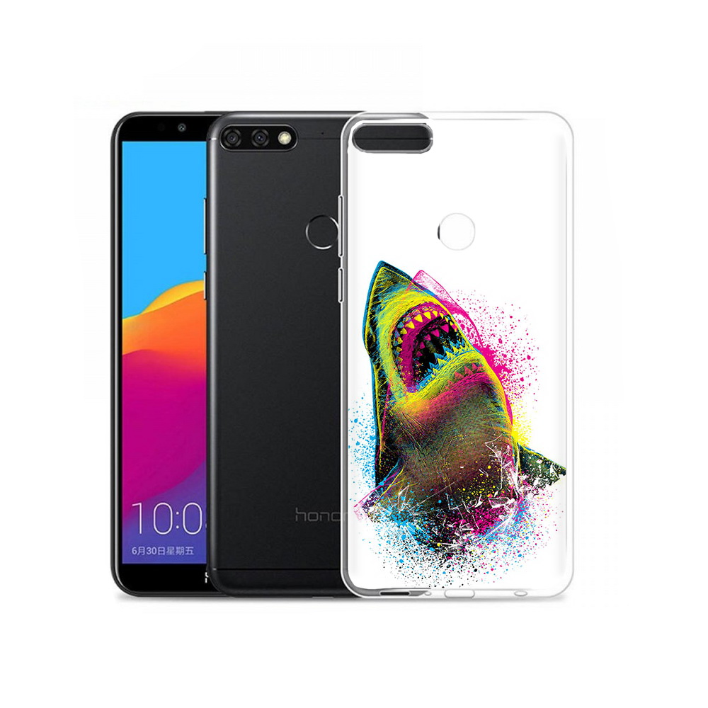 

Чехол MyPads Tocco для Honor 7C Pro челюсти-2 (PT113786.47.674), Прозрачный, Tocco