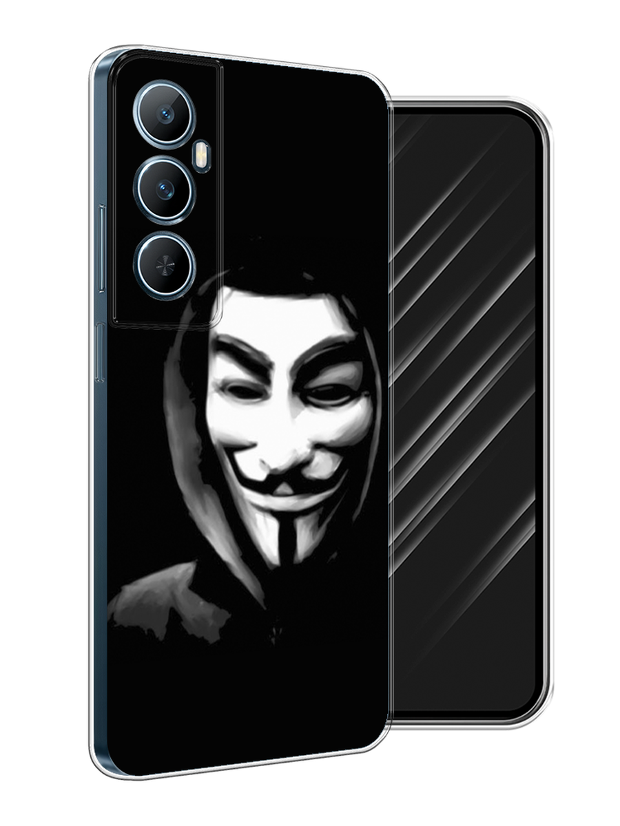 

Чехол Awog на Realme C65 "Анонимус", Черный;серый;белый, 2516750-1