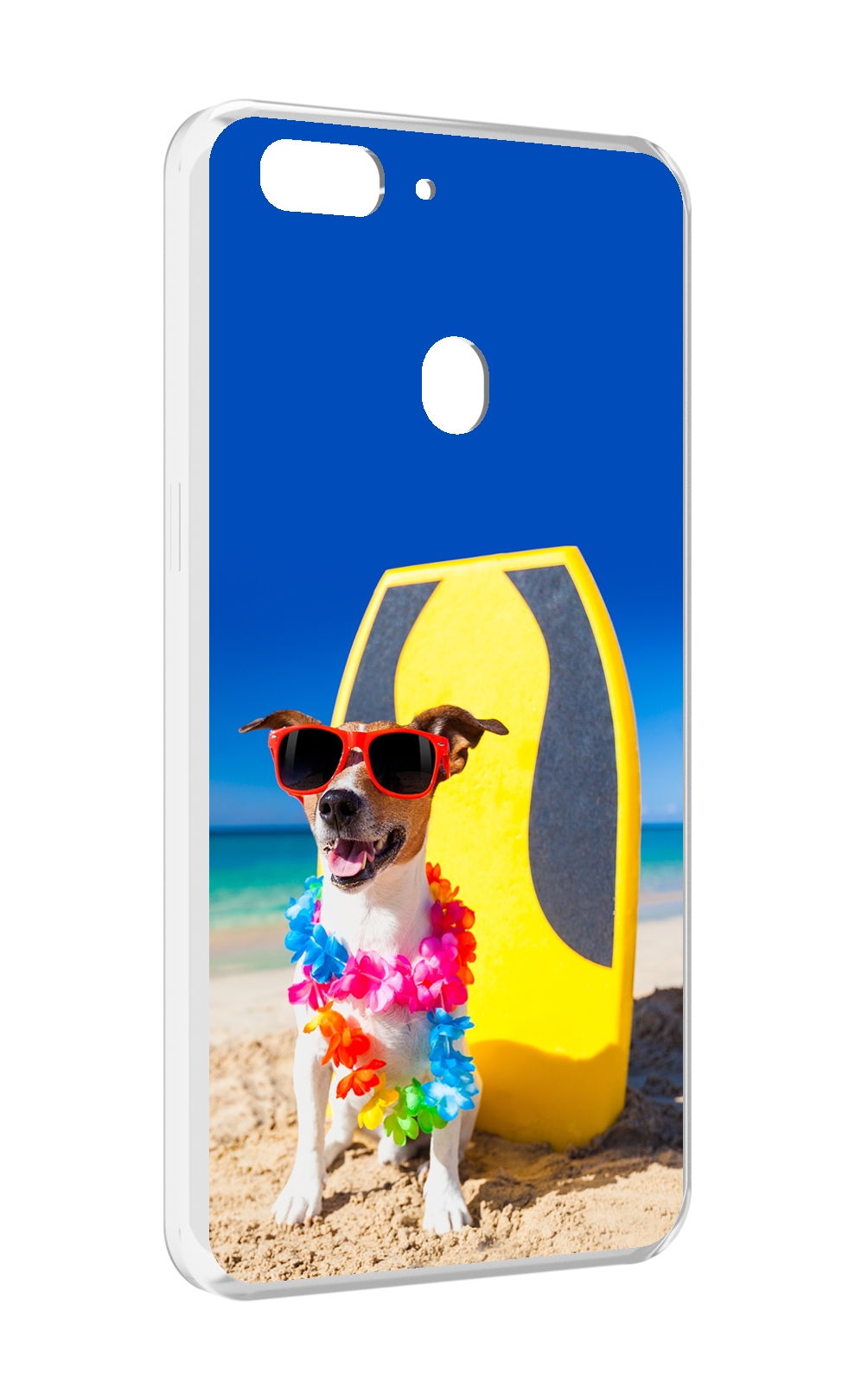 

Чехол MyPads Гавайская-собака для Oppo Realme 2, Прозрачный, Tocco