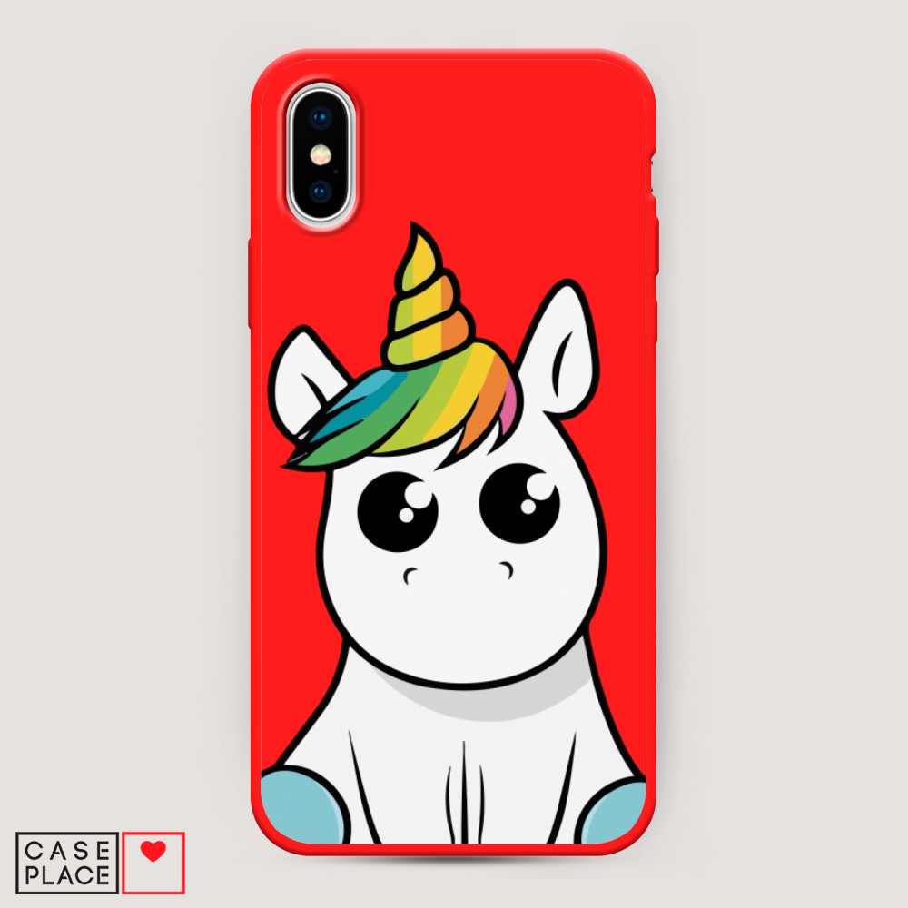 

Матовый силиконовый чехол "Глазастый единорог" на Apple iPhone XS Max (10S Max), Глазастый единорог