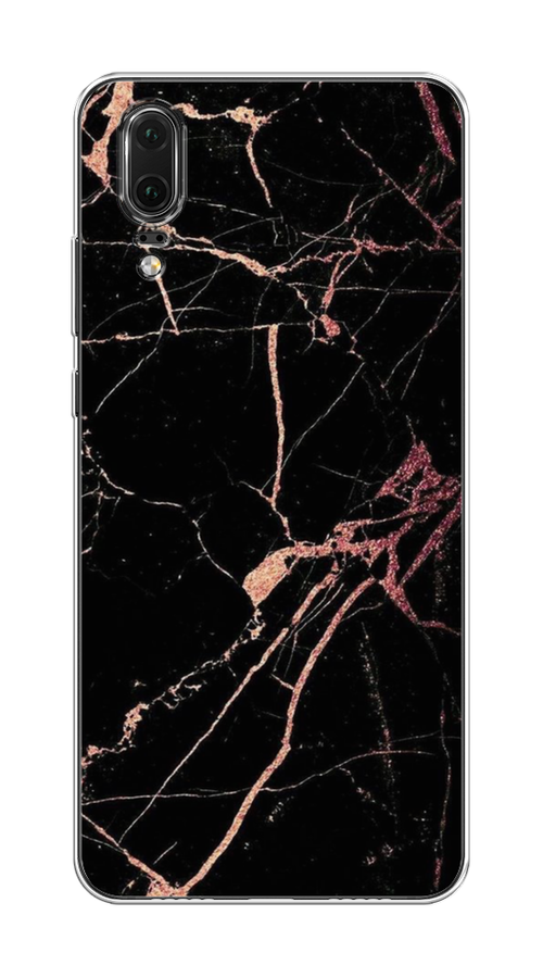 

Чехол Awog на Huawei P20 "Мрамор розовое золото", Черный;розовый, 64350-3