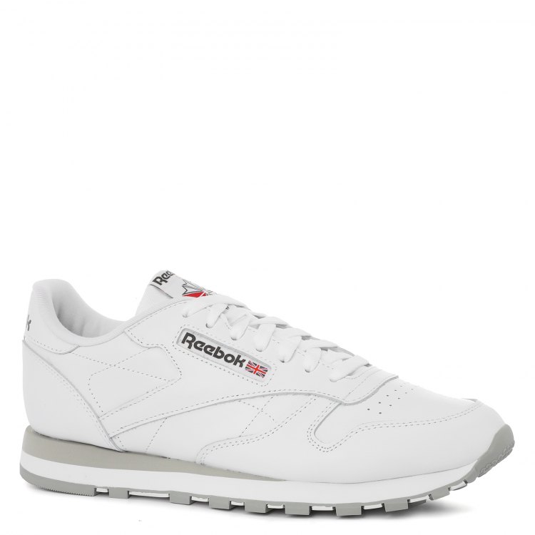 фото Кроссовки мужские reebok cl lthr белые 46 eu