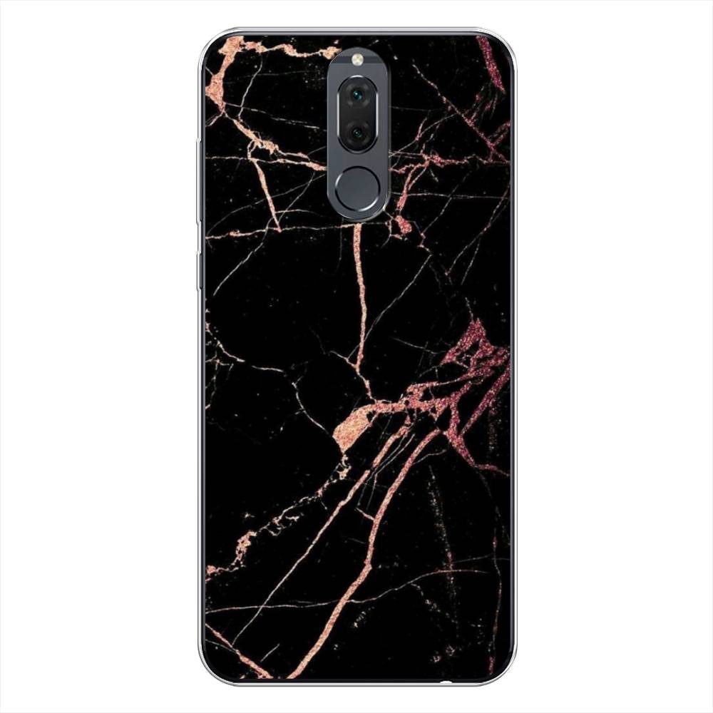 

Чехол Awog на Huawei Nova 2i "Мрамор розовое золото", Черный;розовый, 64150-3