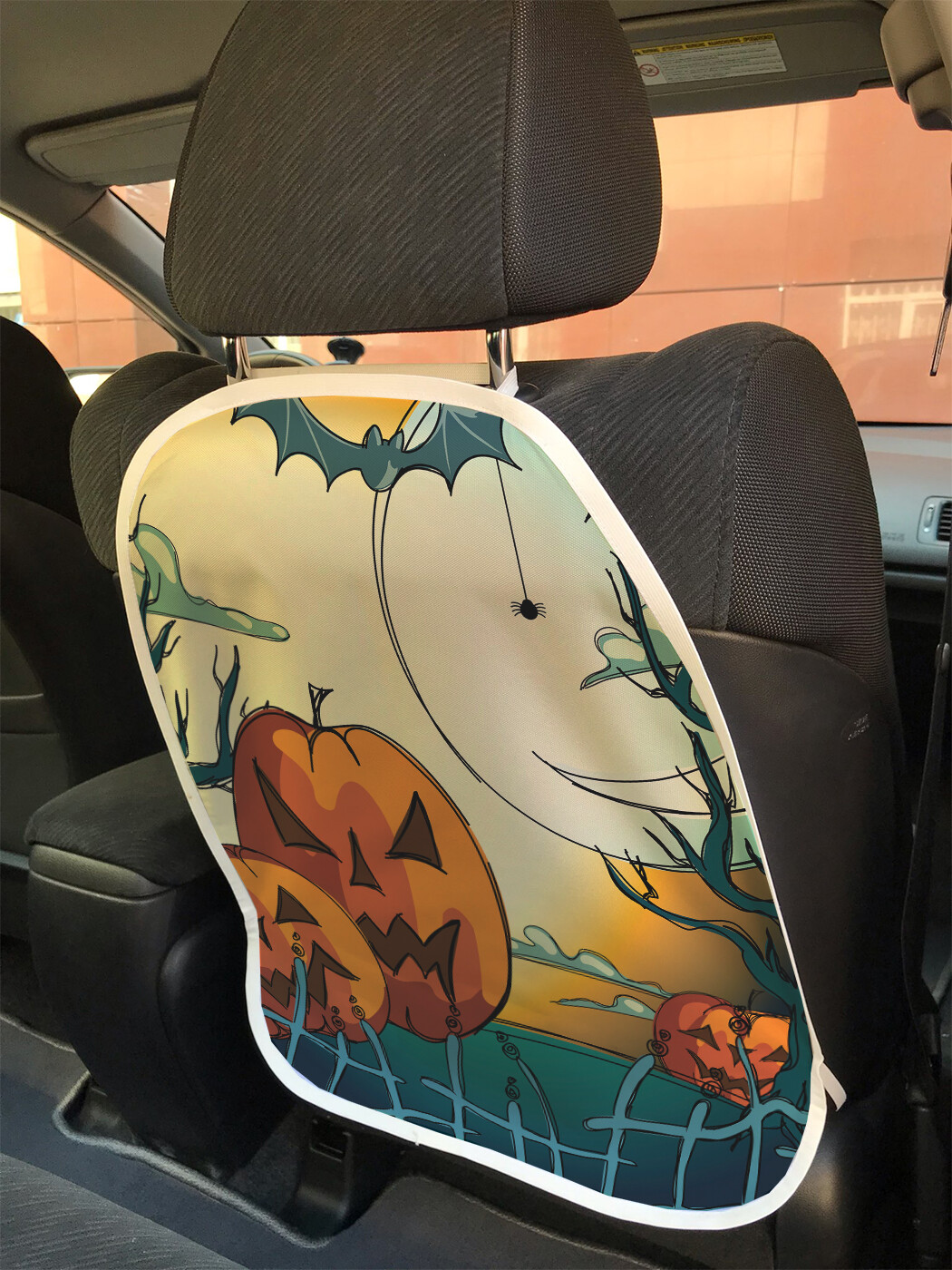 

Накидка на спинку сиденья JoyArty Джеки-фонари за забором, 45х62, Джеки-фонари за забором