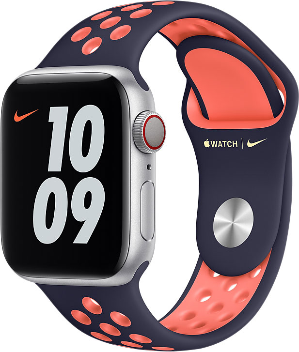 Ремешок Apple для смарт-часов Apple Watch 40mm Blue Black/Bright Mango Nike SB (MG3U3ZM/A)