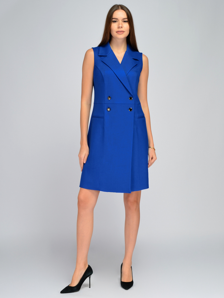 

Платье женское Viserdi 9034 синее 50 RU, Синий, 9034