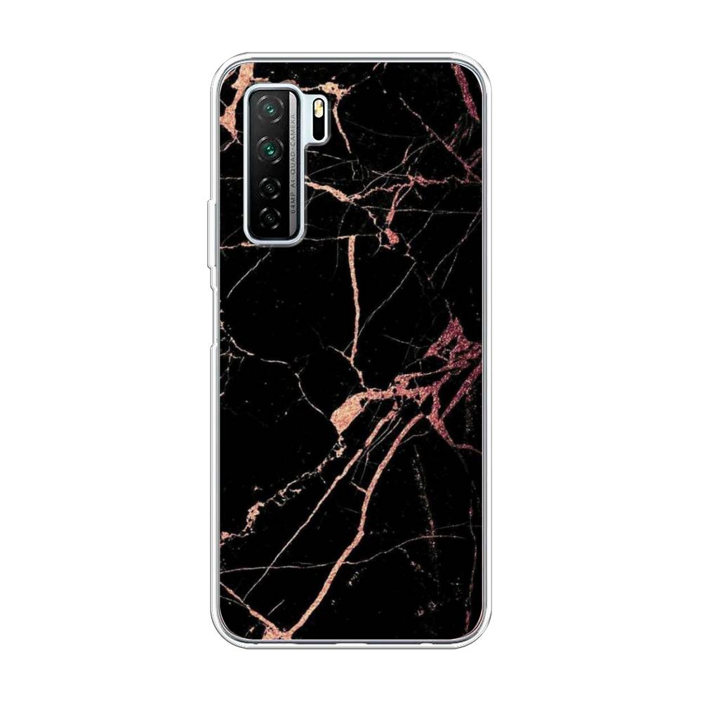 фото Чехол awog "мрамор розовое золото" для honor 30s (global)