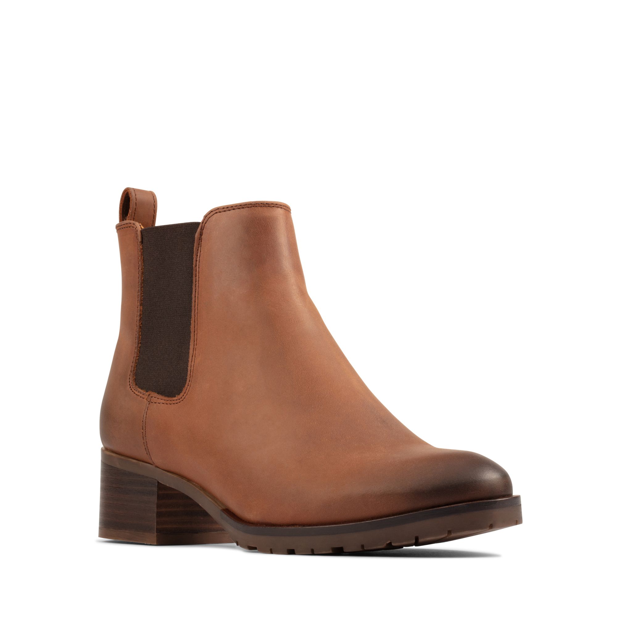 

Полусапоги женские Clarks коричневые 38 EU, Коричневый, Mila Top 26151640