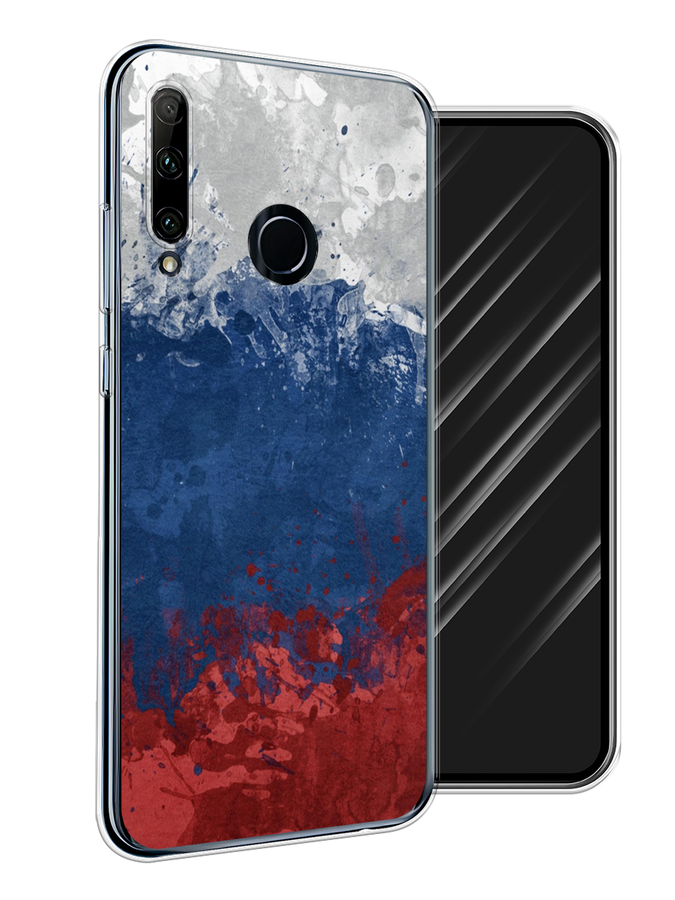 

Чехол Awog на Honor 10i "Мрамор розовое золото", Черный;розовый, 68850-3