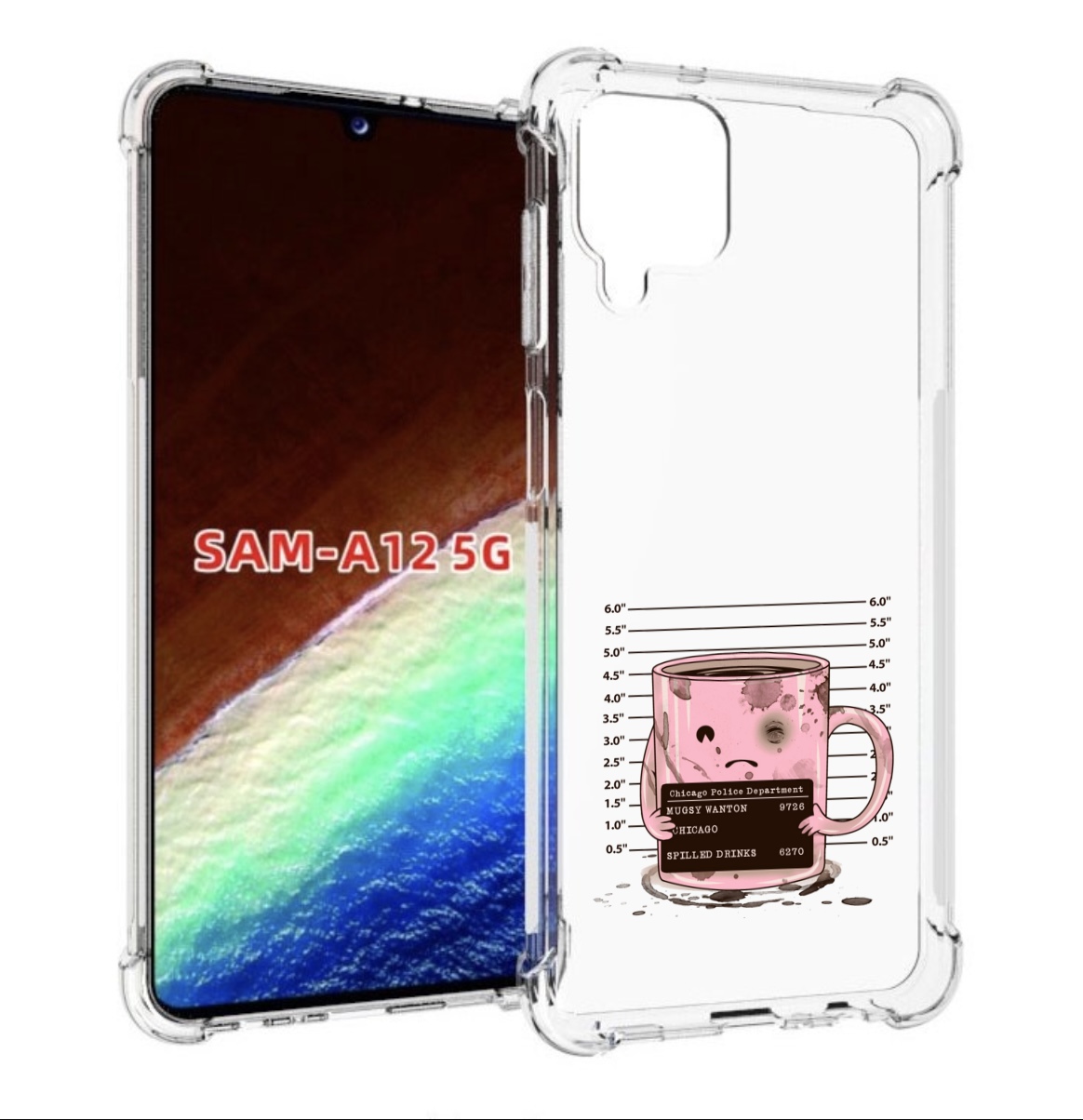 

Чехол MyPads кружка для Samsung Galaxy A12 (SM-A125F) 2020/21/A12 Nacho SM-A127F, Прозрачный, Tocco