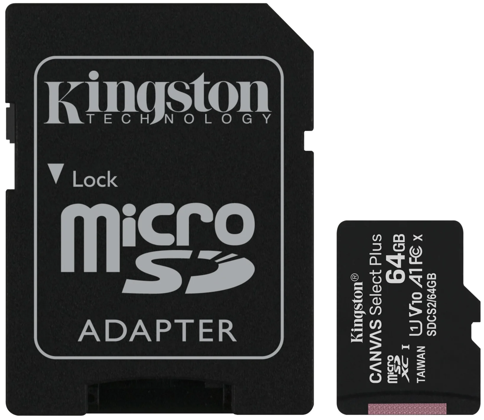 Карта памяти Kingston Micro SDXC 64Гб SDCS2/64GB (SDCS264GB)