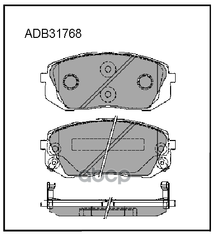 

Колодки тормозные Hyundai IX35 10-, I40 10-; Kia Sportage III (SL) 10- передние Allied Nip