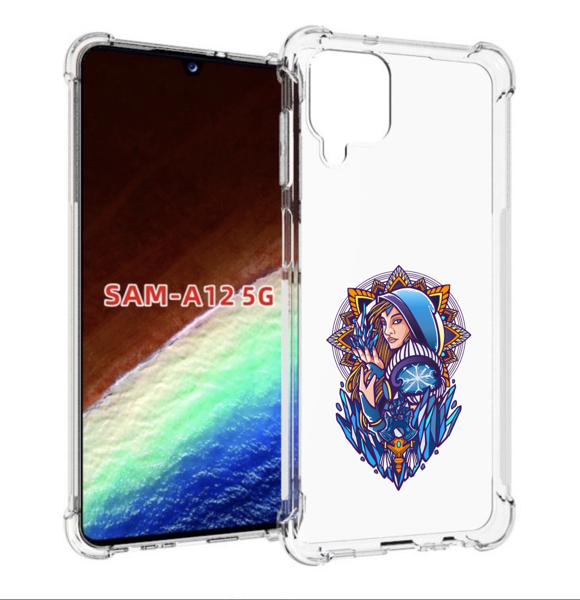 

Чехол MyPads кристал мейден дота 2 для Samsung Galaxy A12 (SM-A125F) 2020/21, Прозрачный, Tocco