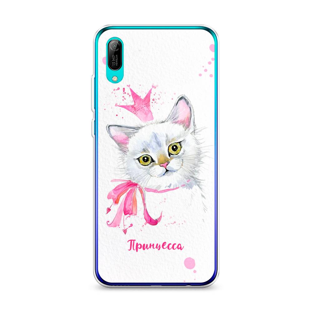 

Чехол Awog на Huawei Y6 Pro (Prime) 2019 "Моя принцесса", Белый;розовый;серый, 68150-6