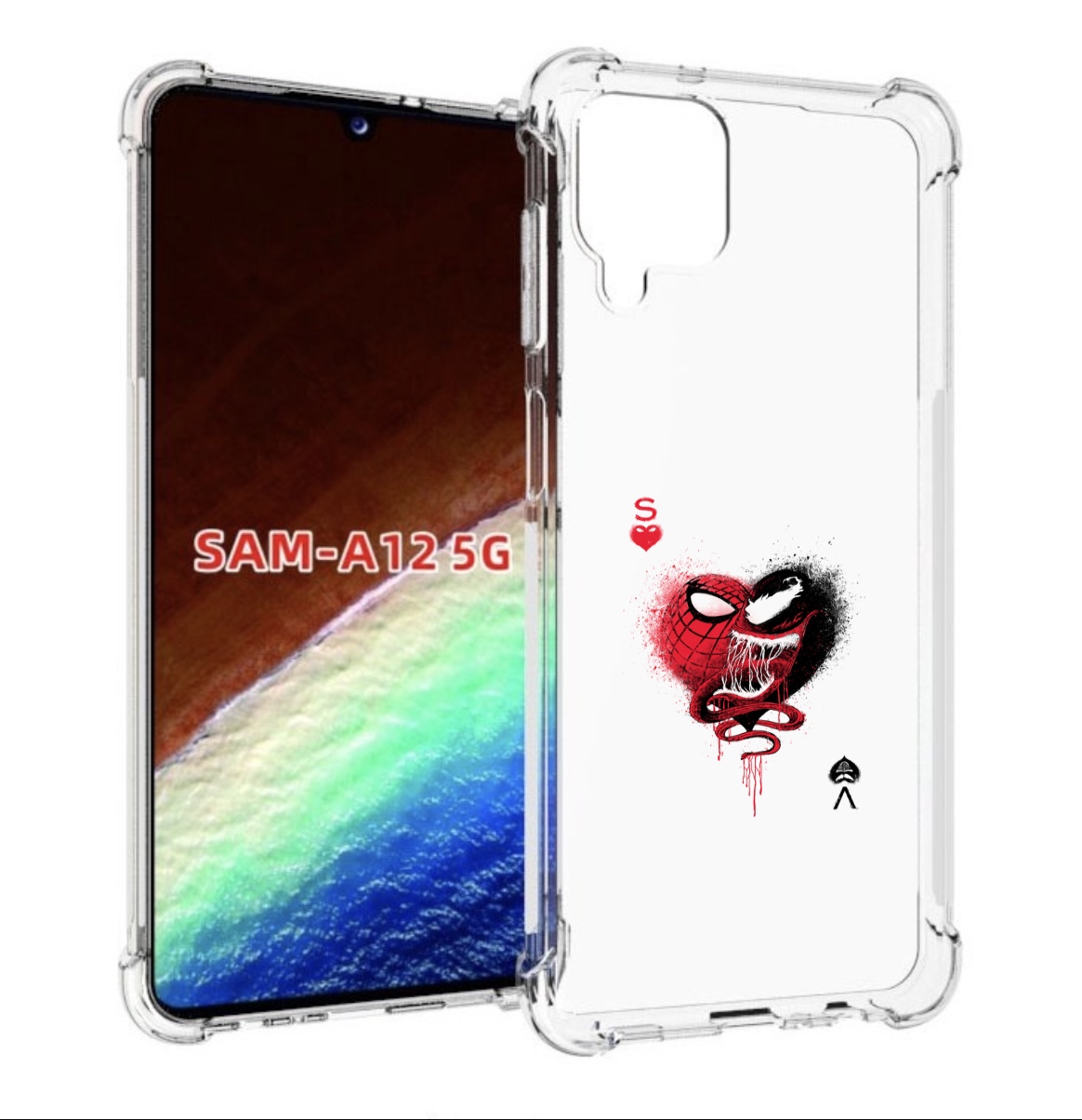 

Чехол MyPads Веном для Samsung Galaxy A12 (SM-A125F) 2020/21/A12 Nacho SM-A127F, Прозрачный, Tocco