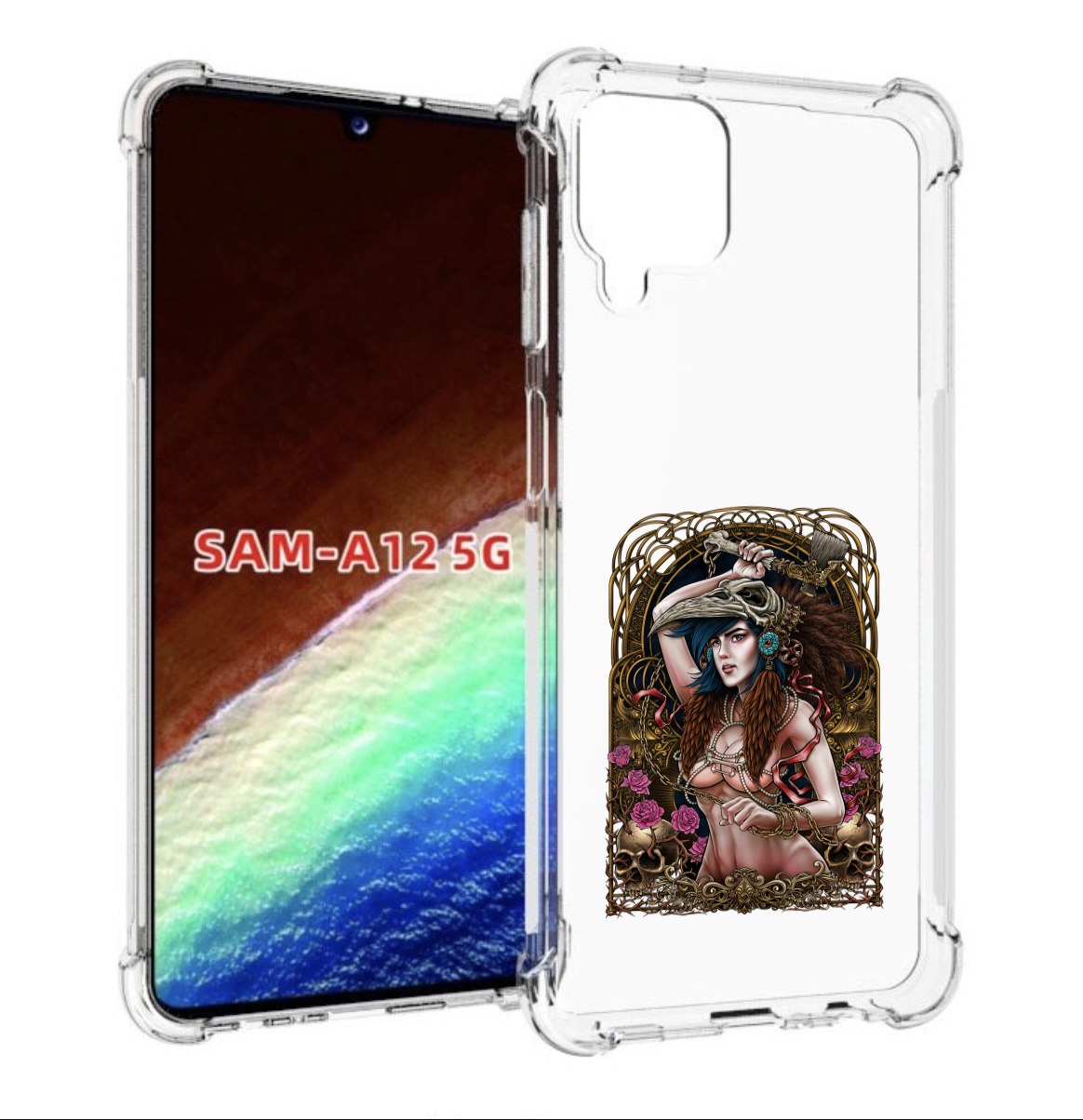 

Чехол MyPads красивая девушка рисунок для Samsung Galaxy A12 (SM-A125F) 2020/21, Прозрачный, Tocco