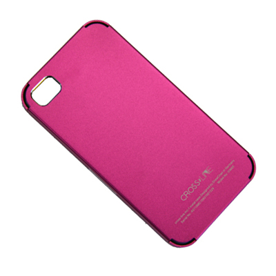 фото Чехол для apple iphone 4, iphone 4s cross line №4 алюминиевый <розовый> promise mobile