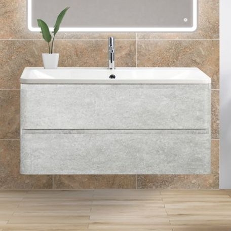 

Тумба с раковиной BelBagno Albano 100 cemento verona grigio, Серый