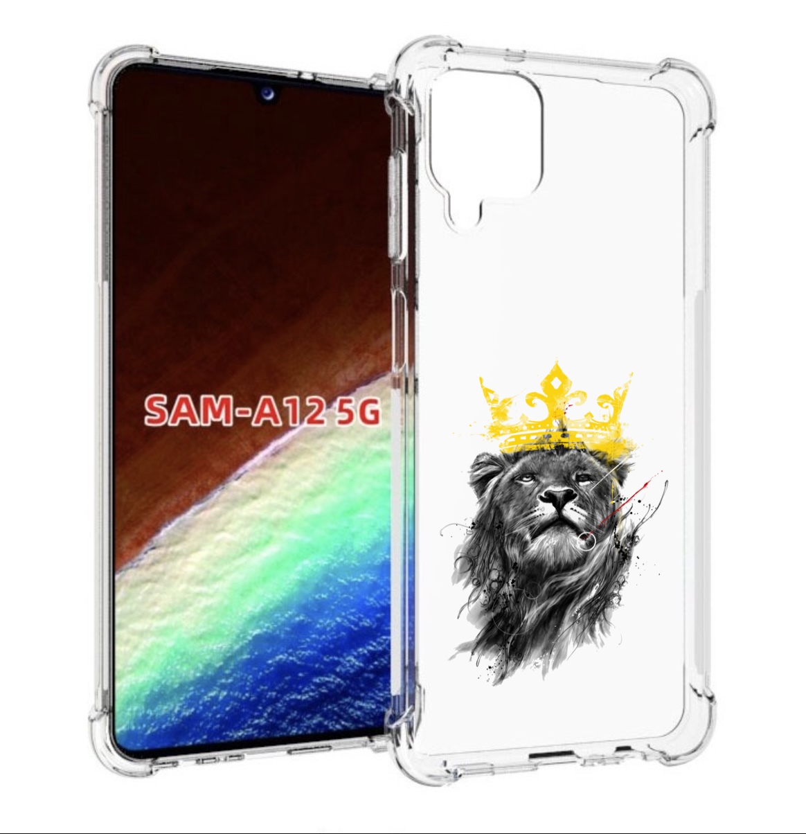 

Чехол MyPads король-лев для Samsung Galaxy A12 (SM-A125F) 2020/21/A12 Nacho SM-A127F, Прозрачный, Tocco