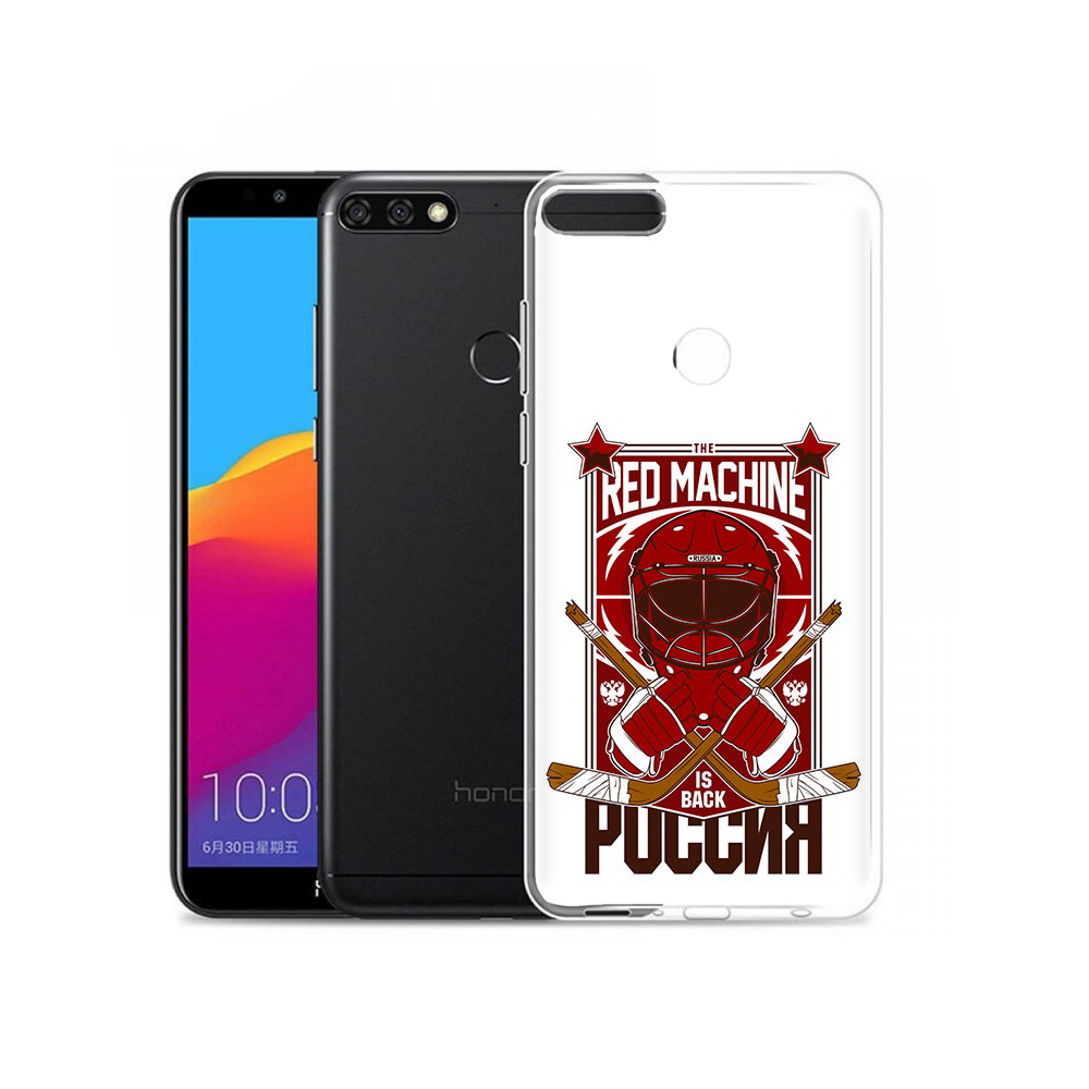 

Чехол MyPads Tocco для Honor 7C Pro хоккей россия (PT113786.47.666), Прозрачный, Tocco