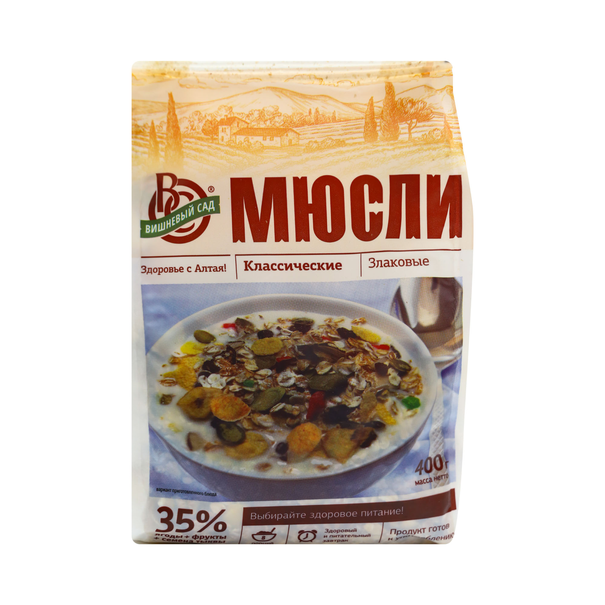 

Мюсли Вишневый сад Классические злаковые 400 г