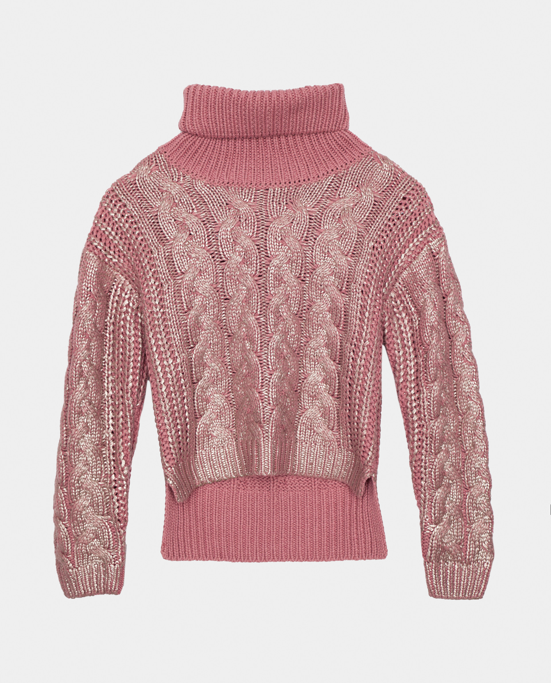 фото Розовый свитер теплый gulliver 22001gmc3301, размер 98