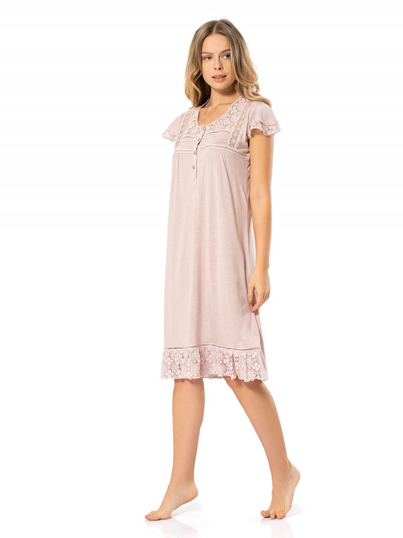 

Ночная сорочка женская Turen 3284 розовая XXL, Розовый, 3284