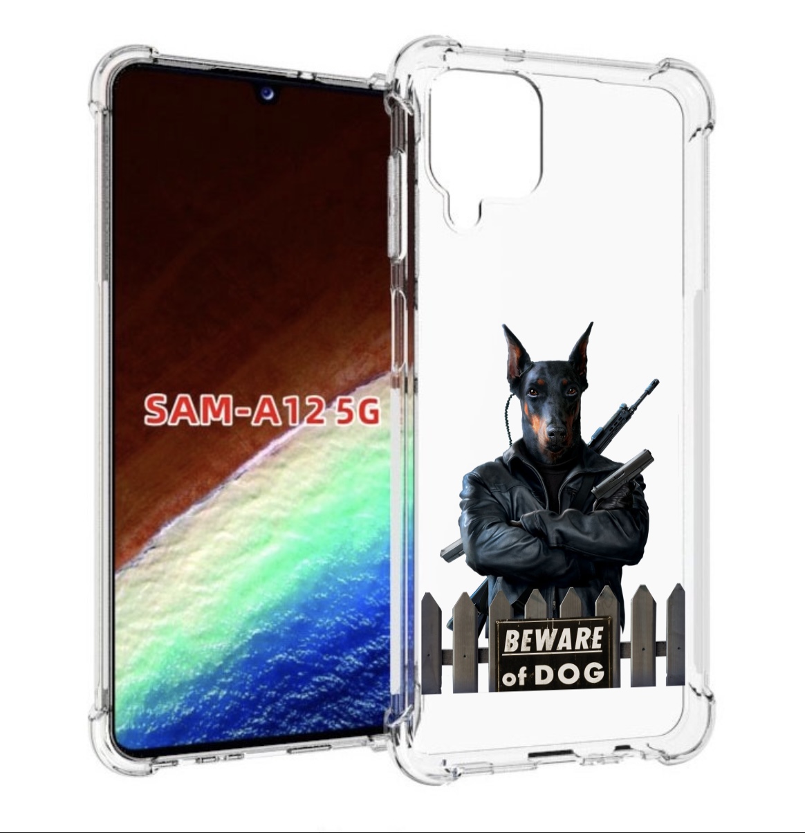 

Чехол MyPads доберман для Samsung Galaxy A12 (SM-A125F) 2020/21/A12 Nacho SM-A127F, Прозрачный, Tocco