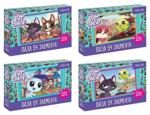 

Пазл ОРИГАМИ Littlest Pet Shop 54 эл. 04424