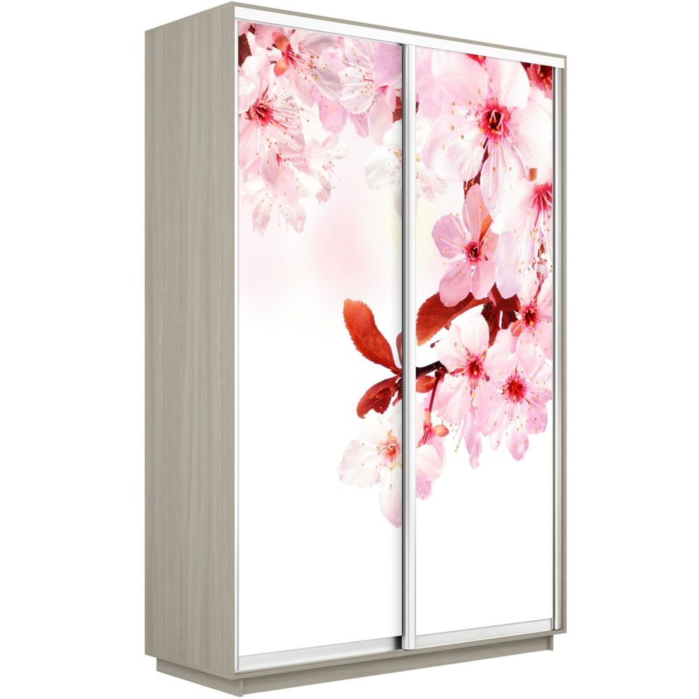 

Шкаф-купе Е1 Экспресс Фото дуо Ясень шимо светлый 140-220-60 SAKURA