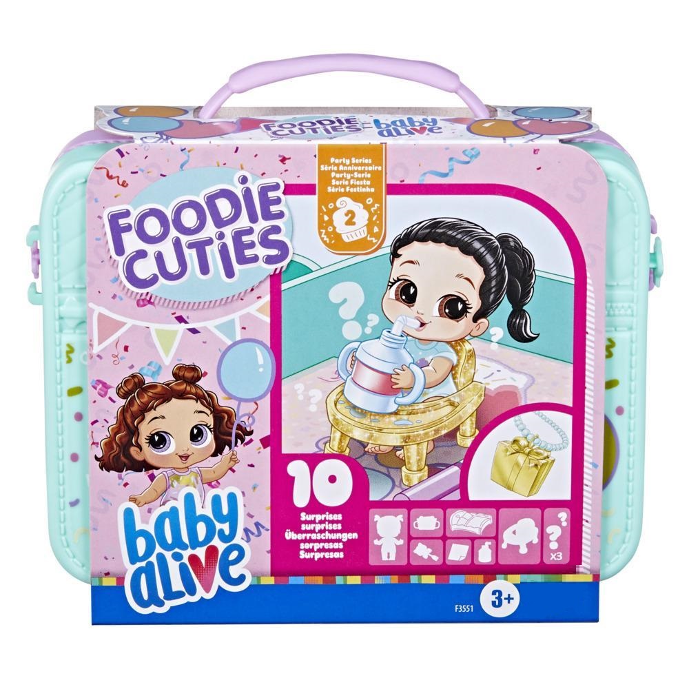Игровой набор с куклой Baby Alive Foodie Cuties, Party Series 2, 10 сюрпризов