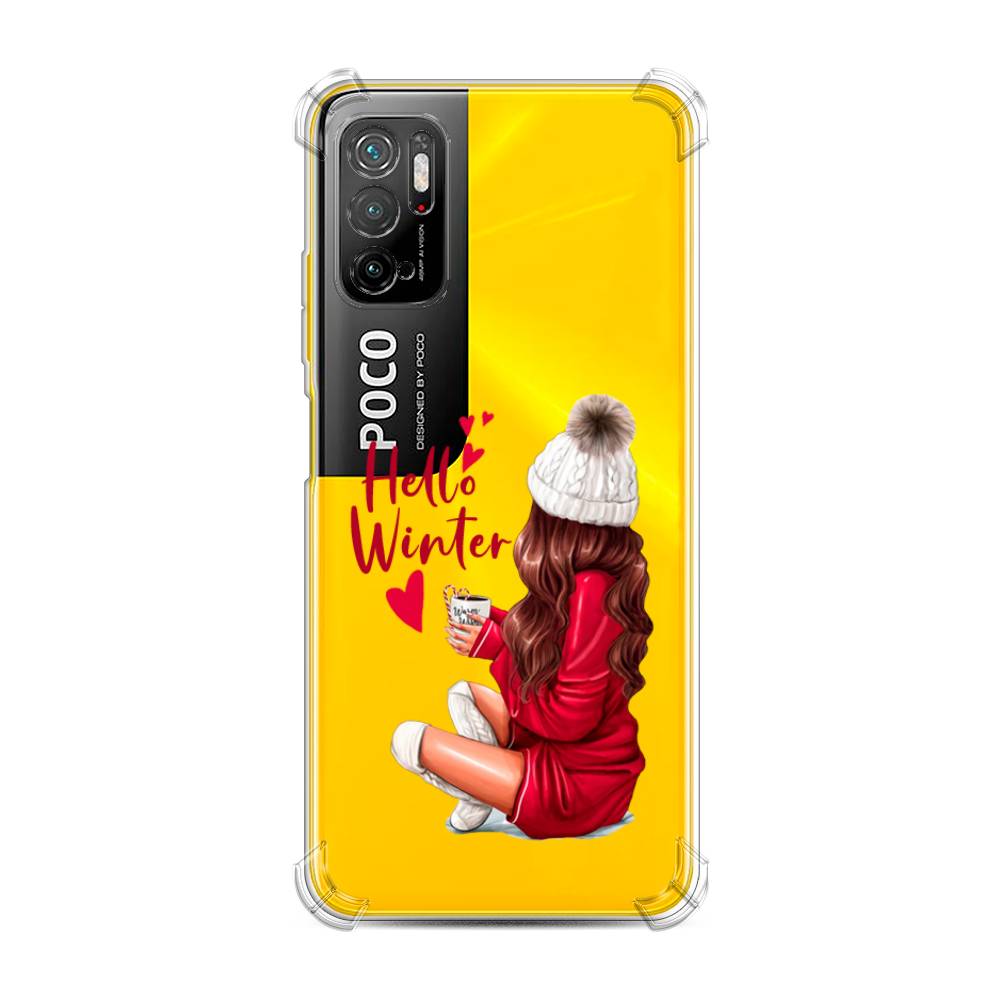 

Чехол Awog на Poco M3 Pro "Hello winter", Разноцветный