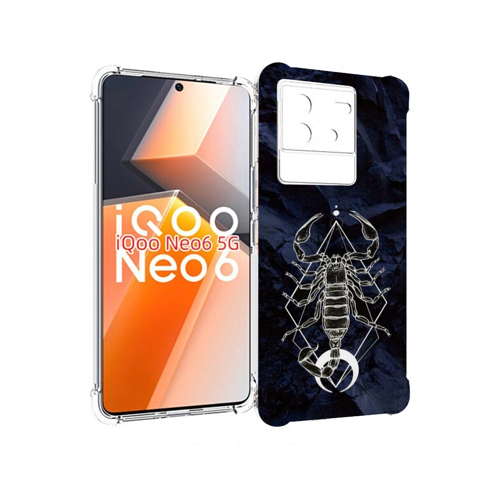 

Чехол MyPads знак зодиака скорпион 3 для Vivo iQoo Neo 6 5G, Прозрачный, Tocco