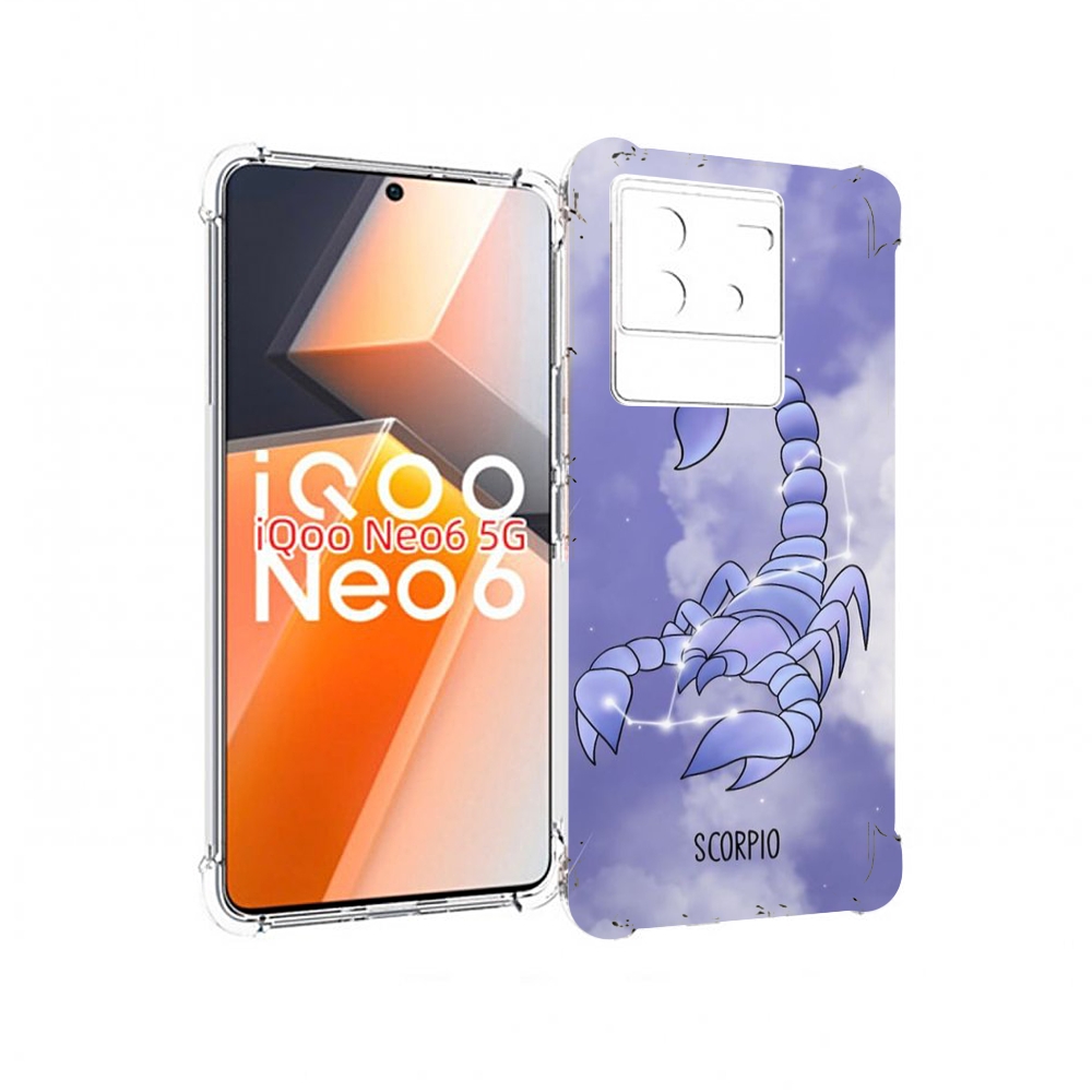 

Чехол MyPads знак зодиака скорпион 2 для Vivo iQoo Neo 6 5G, Прозрачный, Tocco