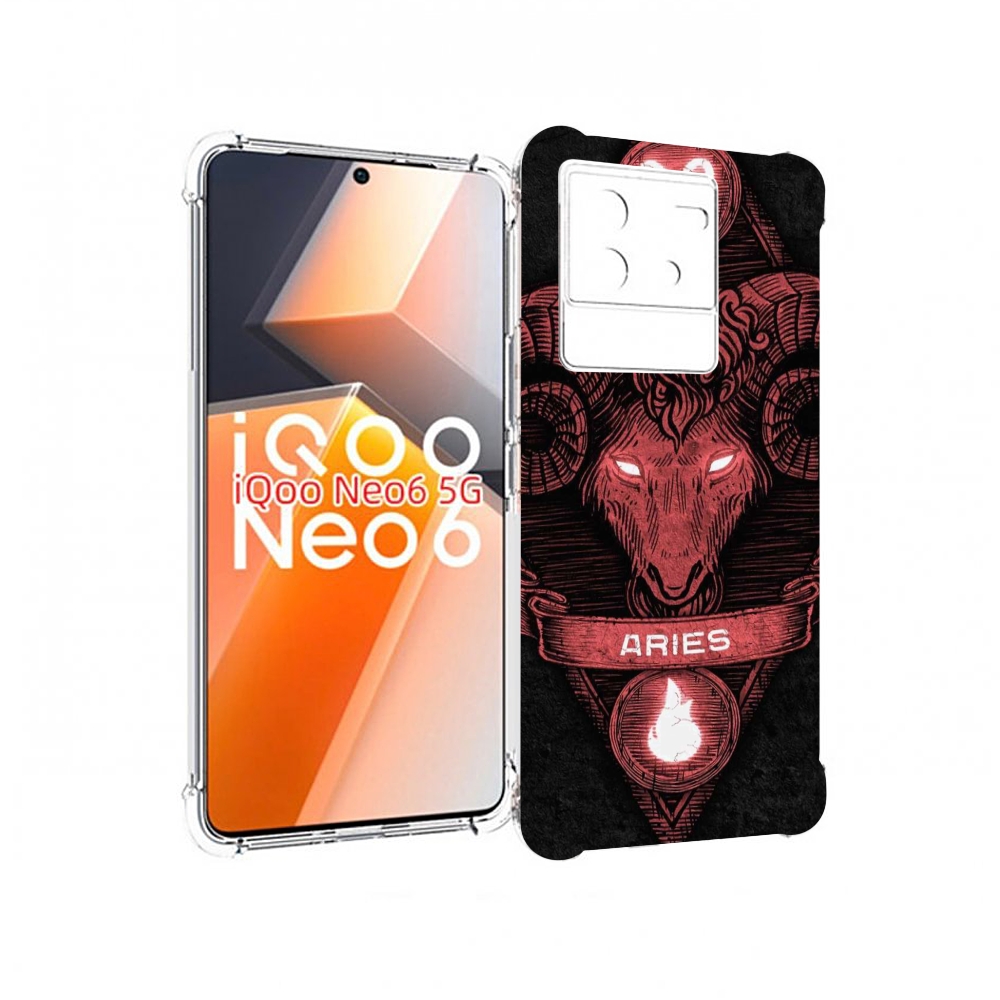 

Чехол MyPads знак зодиака овен 6 для Vivo iQoo Neo 6 5G, Прозрачный, Tocco