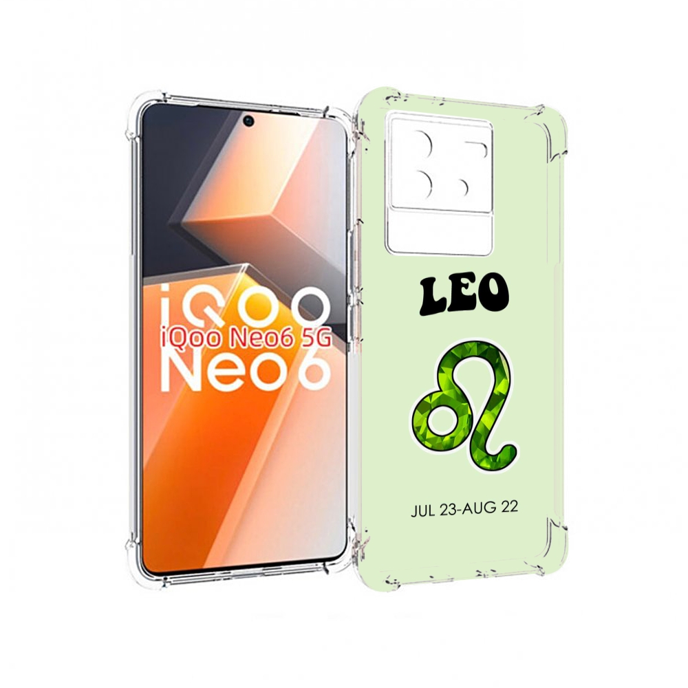

Чехол MyPads знак зодиака лев 1 для Vivo iQoo Neo 6 5G, Прозрачный, Tocco