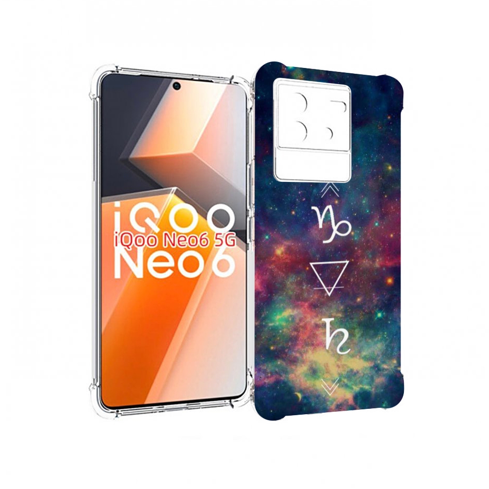 

Чехол MyPads знак зодиака козерог 5 для Vivo iQoo Neo 6 5G, Прозрачный, Tocco