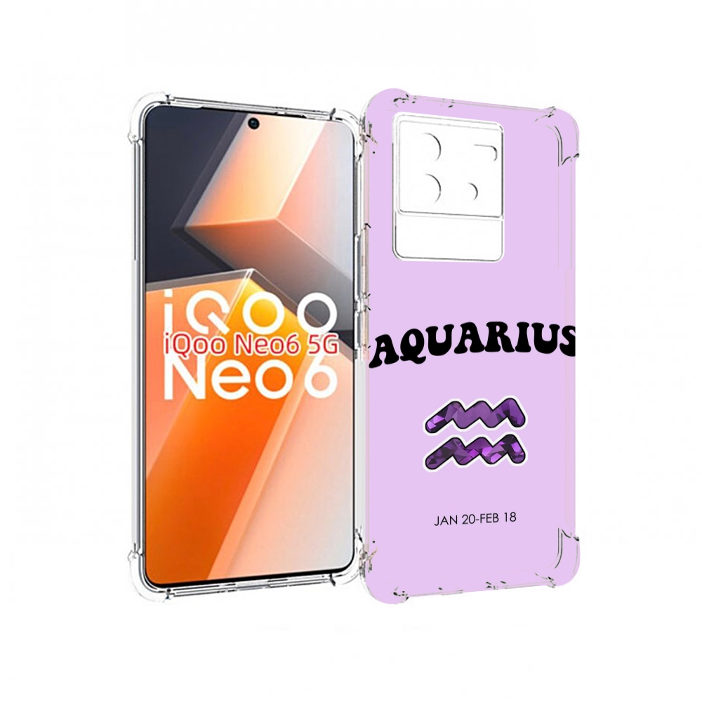 

Чехол MyPads знак зодиака водолеи 4 для Vivo iQoo Neo 6 5G, Прозрачный, Tocco