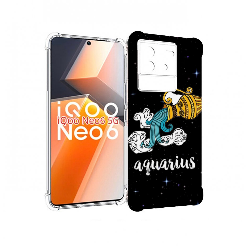 

Чехол MyPads знак зодиака водолеи 2 для Vivo iQoo Neo 6 5G, Прозрачный, Tocco