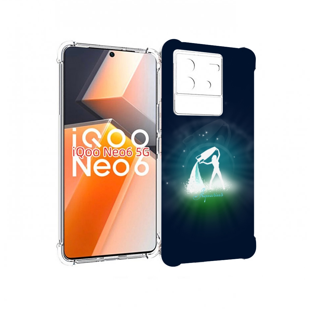 

Чехол MyPads знак зодиака водолеи 1 для Vivo iQoo Neo 6 5G, Прозрачный, Tocco