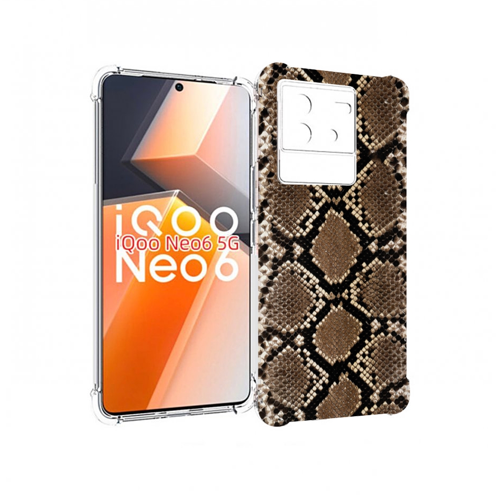 

Чехол MyPads змеиная кожа для Vivo iQoo Neo 6 5G, Прозрачный, Tocco